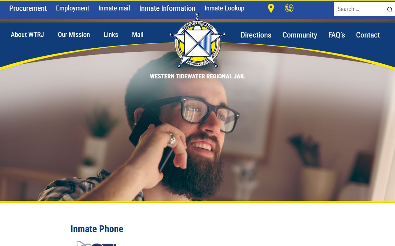 Western Tidewater Regional Jail ConnectNetwork phone rules
